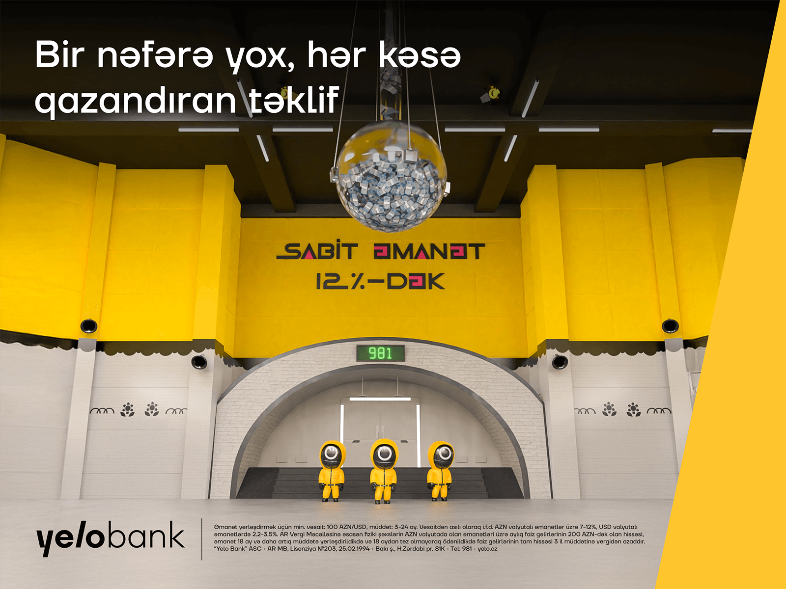 “Yelo Bank” 12% gəlir təklif edir!